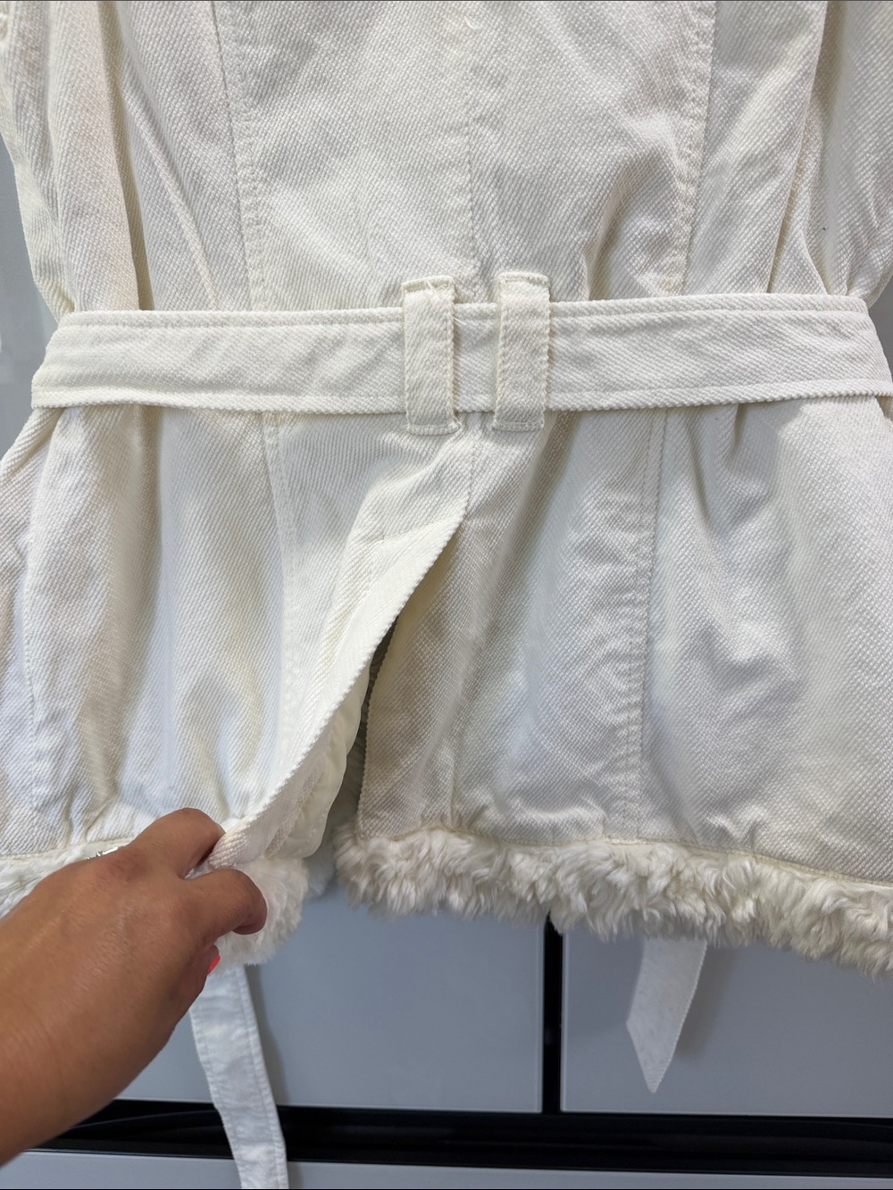 DKNY Jeans Cream Quilted sleeveless Jacket - Cream - Picture 6 of 15